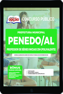 Apostila Prefeitura de Penedo - AL em PDF - Professor de Séries Iniciais 25h (Polivalente)
