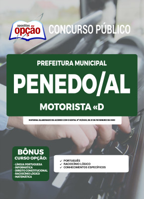 Apostila Prefeitura de Penedo - AL - Motorista D