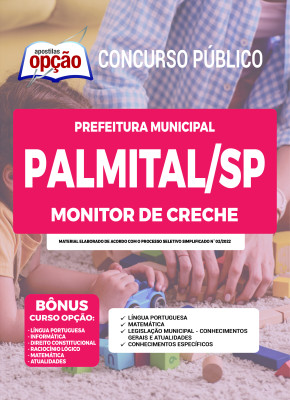 Apostila Prefeitura de Palmital - SP - Monitor de Creche