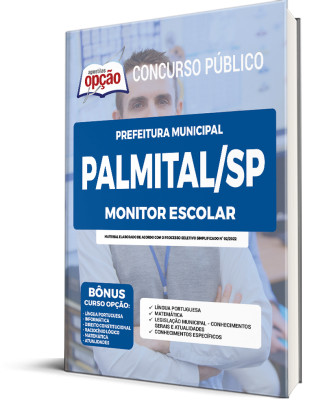 Apostila Prefeitura de Palmital - SP - Monitor Escolar