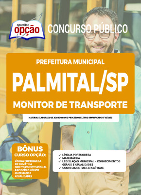 Apostila Prefeitura de Palmital - SP - Monitor de Transporte