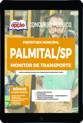 Apostila Prefeitura de Palmital - SP em PDF - Monitor de Transporte