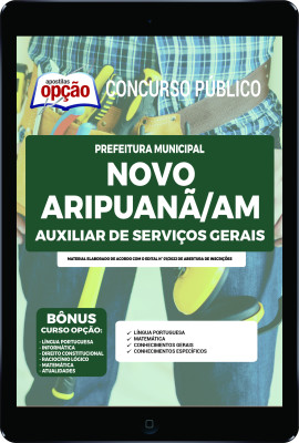 Apostila Prefeitura de Novo Aripuanã - AM em PDF - Auxiliar de Serviços Gerais