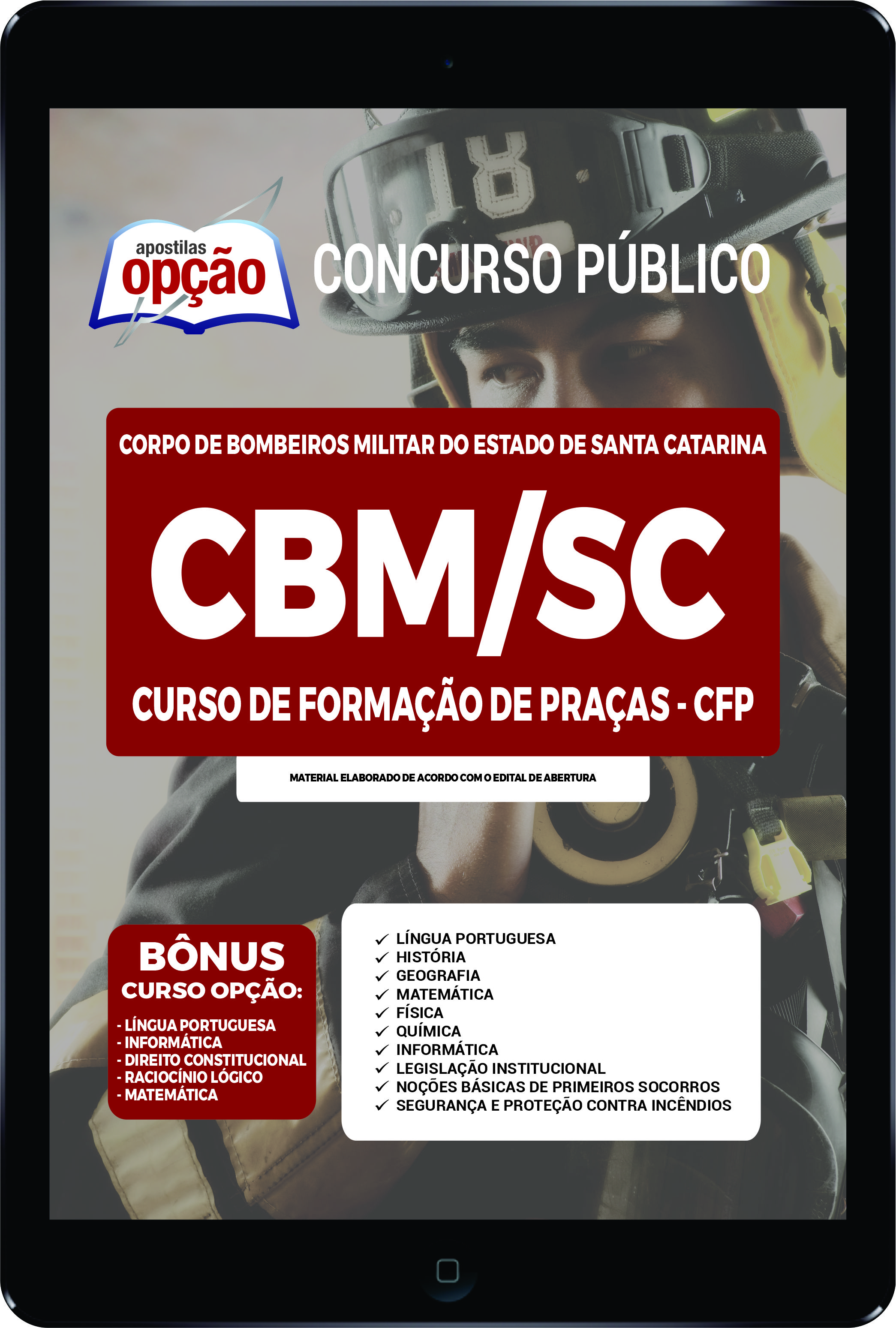 Apostila CBM-SC em PDF - Curso de Formação de Praças - CFP 2022