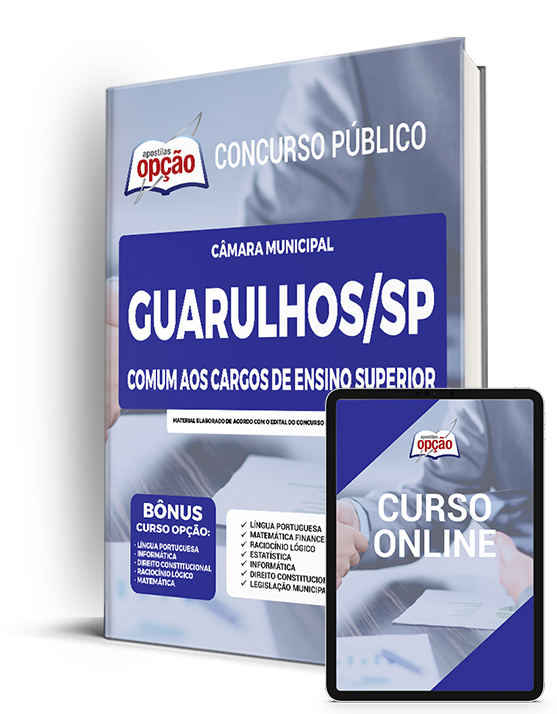 Apostila Câmara de Guarulhos - SP 2023 - Comum Ensino Superior