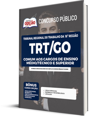 Apostila TRT-GO - Comum aos Cargos de Ensino Médio/Técnico e Superior