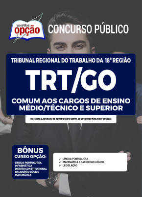 Apostila TRT-GO - Comum aos Cargos de Ensino Médio/Técnico e Superior