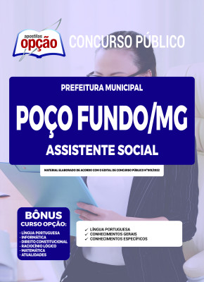 Apostila Prefeitura de Poço Fundo - MG - Assistente Social