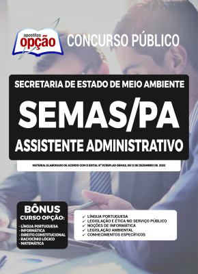 Apostila SEMAS-PA - Assistente Administrativo