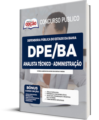 Apostila DPE-BA - Analista Técnico - Administração