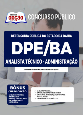 Apostila DPE-BA - Analista Técnico - Administração