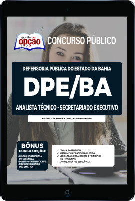 Apostila DPE-BA em PDF - Analista Técnico - Secretariado Executivo
