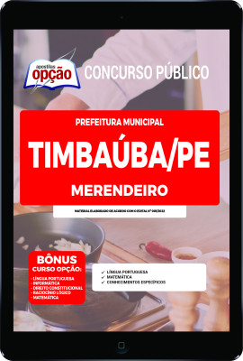 Apostila Prefeitura de Timbaúba - PE em PDF - Merendeiro