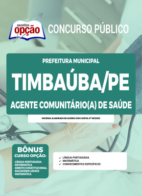 Apostila Prefeitura de Timbaúba - PE - Agente Comunitário(a) de Saúde