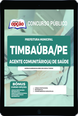 Apostila Prefeitura de Timbaúba - PE em PDF - Agente Comunitário(a) de Saúde
