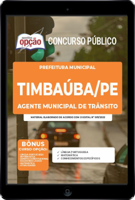 Apostila Prefeitura de Timbaúba - PE em PDF - Agente Municipal de Trânsito