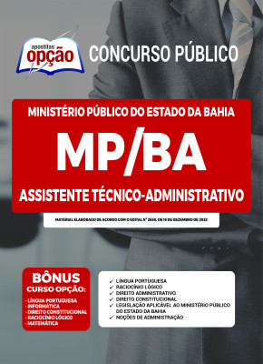 Apostila MP-BA - Assistente Técnico - Administrativo