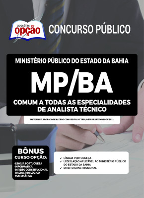 Apostila MP-BA - Comum a Todas as Especialidades de Analista Técnico