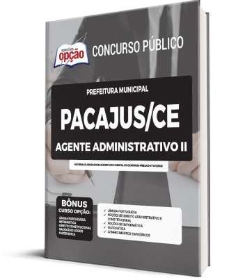 Apostila Prefeitura de Pacajus - CE - Agente Administrativo II