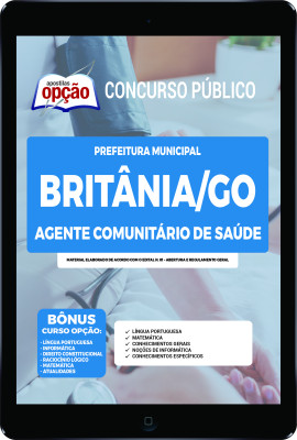 Apostila Prefeitura de Britânia - GO em PDF - Agente Comunitário de Saúde