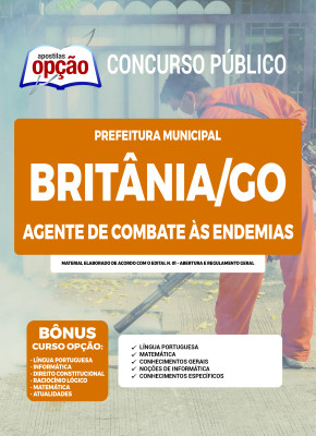 Apostila Prefeitura de Britânia - GO - Agente De Combate às Endemias