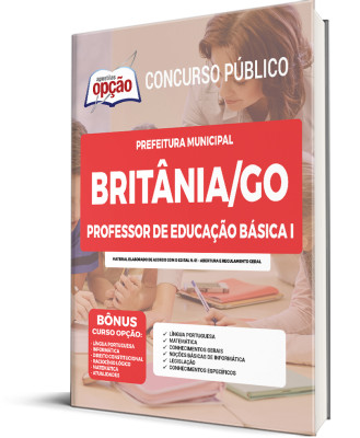 Apostila Prefeitura de Britânia - GO - Professor de Educação Básica I