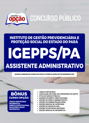 Apostila IGEPPS-PA - Assistente Administrativo