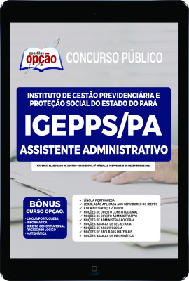 Apostila IGEPPS-PA em PDF - Assistente Administrativo
