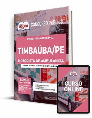 Apostila Prefeitura de Timbaúba - PE - Motorista de Ambulância