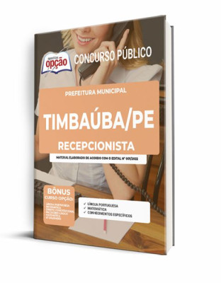 Apostila Prefeitura de Timbaúba - PE - Recepcionista