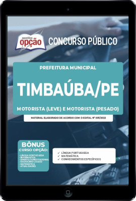 Apostila Prefeitura de Timbaúba - PE em PDF Motorista Leve e Pesado 