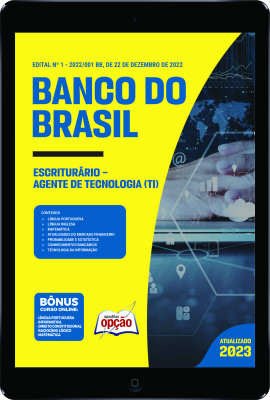 Apostila Banco do Brasil em PDF - Escriturário - Agente de Tecnologia (TI)