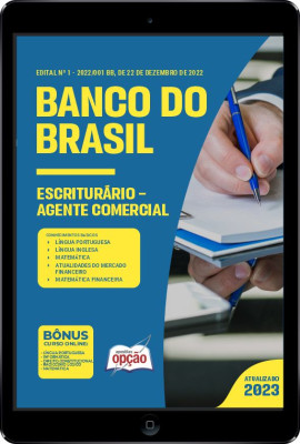 Apostila Banco do Brasil em PDF - Escriturário - Agente Comercial