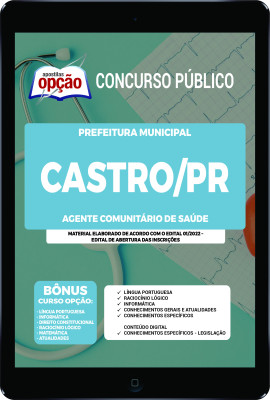Apostila Prefeitura de Castro - PR em PDF - Agente Comunitário de Saúde 