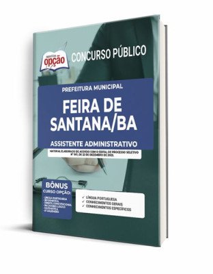 Apostila Prefeitura de Feira de Santana - BA  - Assistente Administrativo