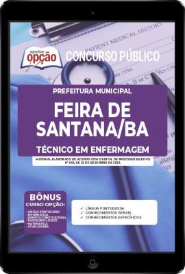 Apostila Prefeitura de Feira de Santana - BA em PDF - Técnico em Enfermagem