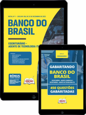 Combo Digital Banco do Brasil - Escriturário - Agente de Tecnologia (TI)