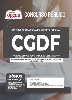 Apostila CGDF - - Comum as especíalidade de Auditor de Controle Interno: Finanças e Controle e Planejamento e Orçamento