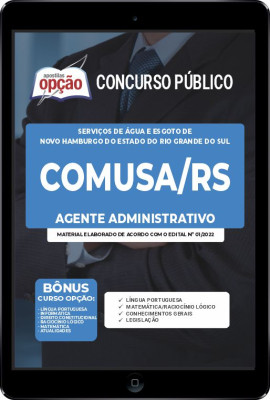 Apostila COMUSA-RS em PDF - Agente Administrativo