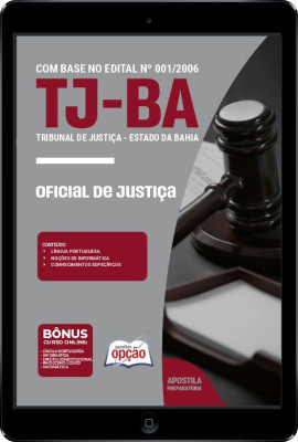 Apostila TJ-BA em PDF - Oficial de Justiça 