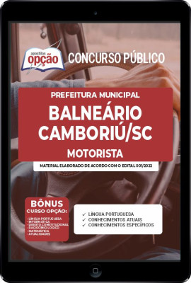 Apostila Prefeitura de Balneário Camboriú - SC em PDF - Motorista