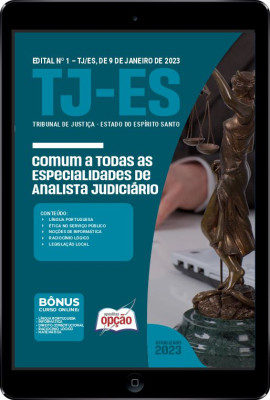 Apostila TJ-ES em PDF - Comum a Todas as Especialidades de Analista Judiciário