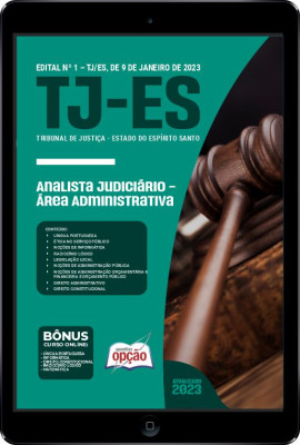 Apostila TJ-ES em PDF - Analista Judiciário - Área Administrativa
