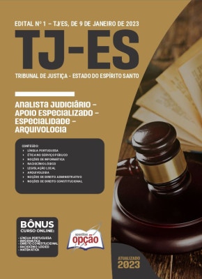 Apostila TJ-ES - Analista Judiciário - Apoio Especializado - Especialidade - Arquivologia