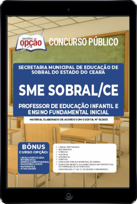 Apostila SME Sobral-CE em PDF - Professor de Educação Infantil e Ensino Fundamental Inicial
