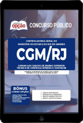 Apostila CGM-RJ em PDF - Comum aos Cargos de Ensino Superior: Técnico de Controle Interno e Contador