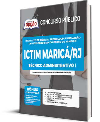 Apostila ICTIM Maricá-RJ - Técnico Administrativo I