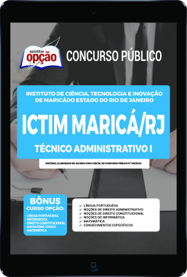 Apostila ICTIM Maricá-RJ - em PDF Técnico Administrativo I