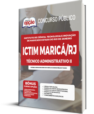 Apostila ICTIM Maricá-RJ - Técnico Administrativo II