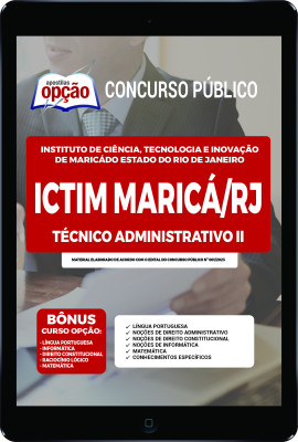 Apostila ICTIM Maricá-RJ - em PDF Técnico Administrativo II 